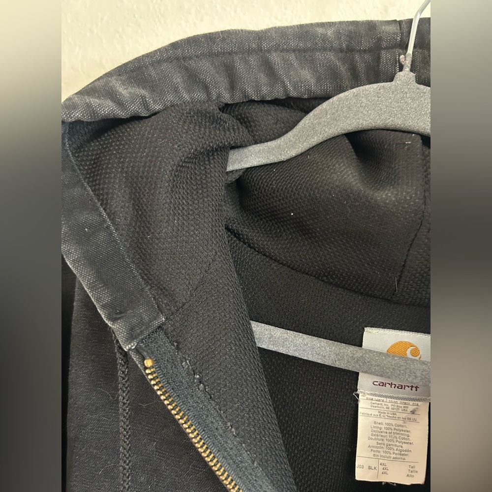 Vintage Carhartt Duck Canvas Active Thermal Lined USA Jacket Mens Size 4XL Tall - Picture 5 of 9